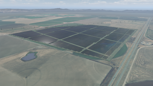 Rendering of proposed solar Project